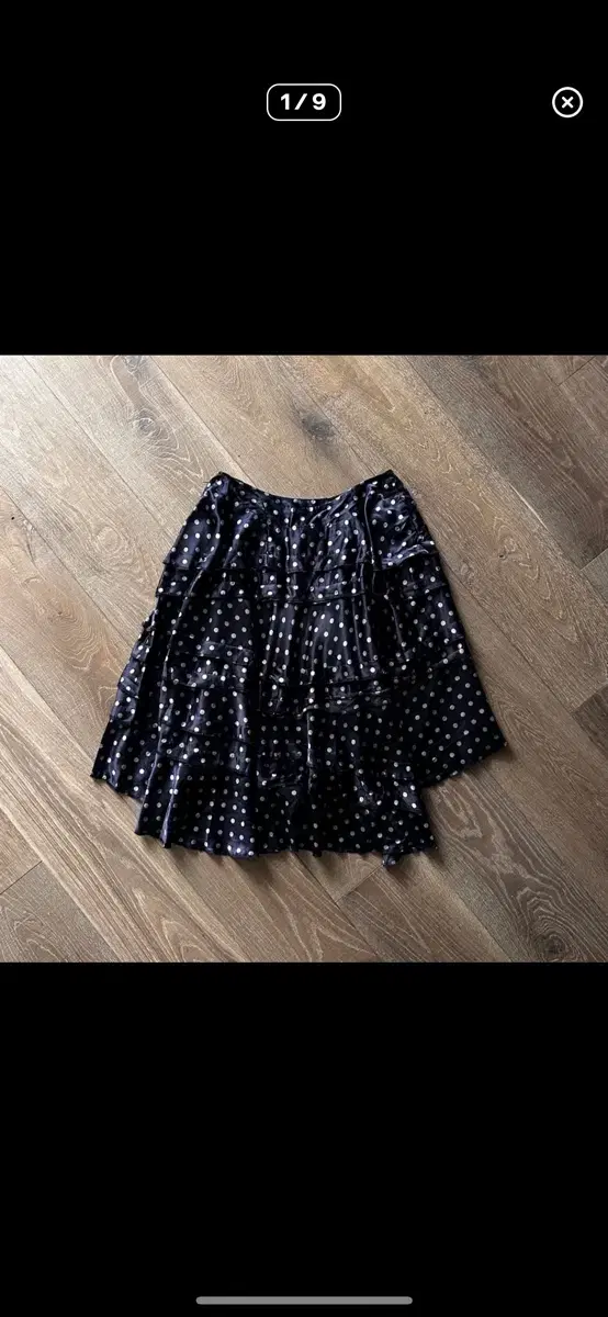 comme des garcons dot skirt